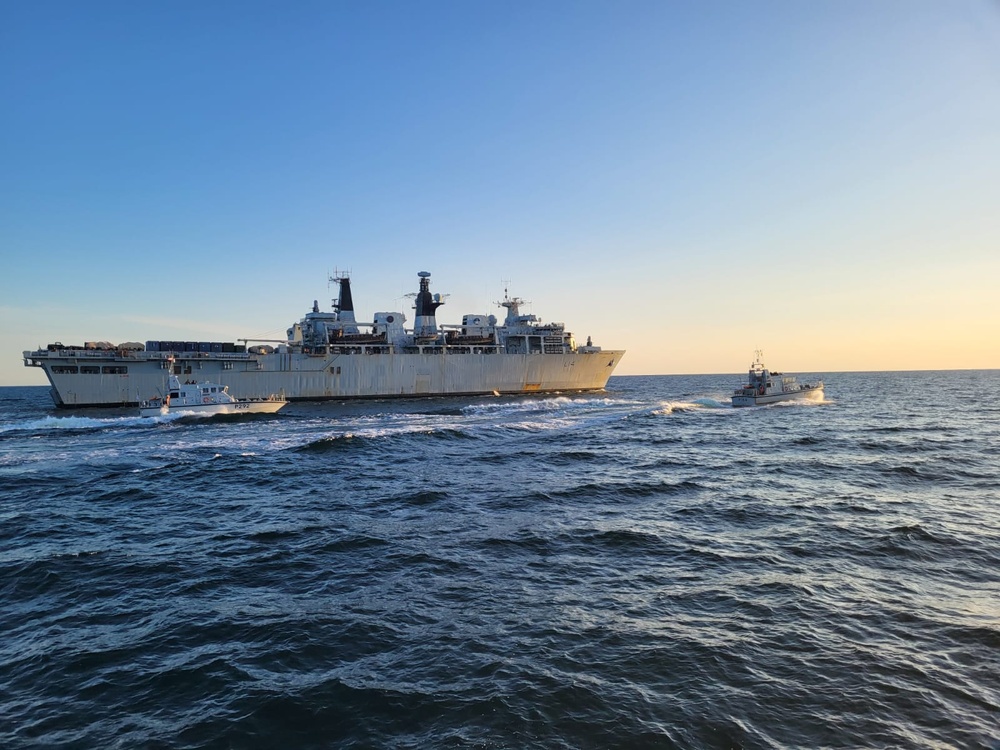 Royal Navy ships operate in Baltic Sea during BALTOPS23