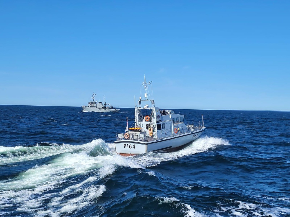 Royal Navy ships operate in Baltic Sea during BALTOPS23