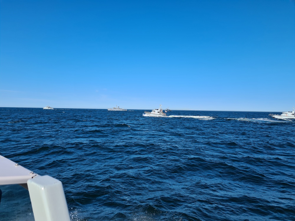 Royal Navy ships operate in Baltic Sea during BALTOPS23