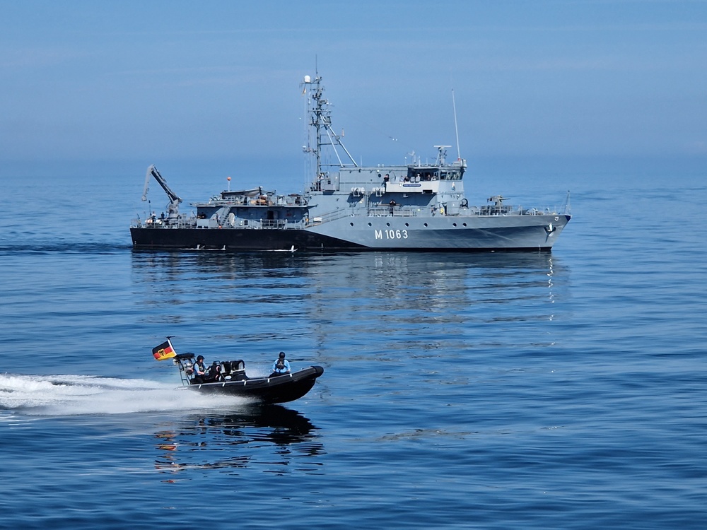 German Chancellor Olaf Scholz visits SNMG1 during BALTOPS23