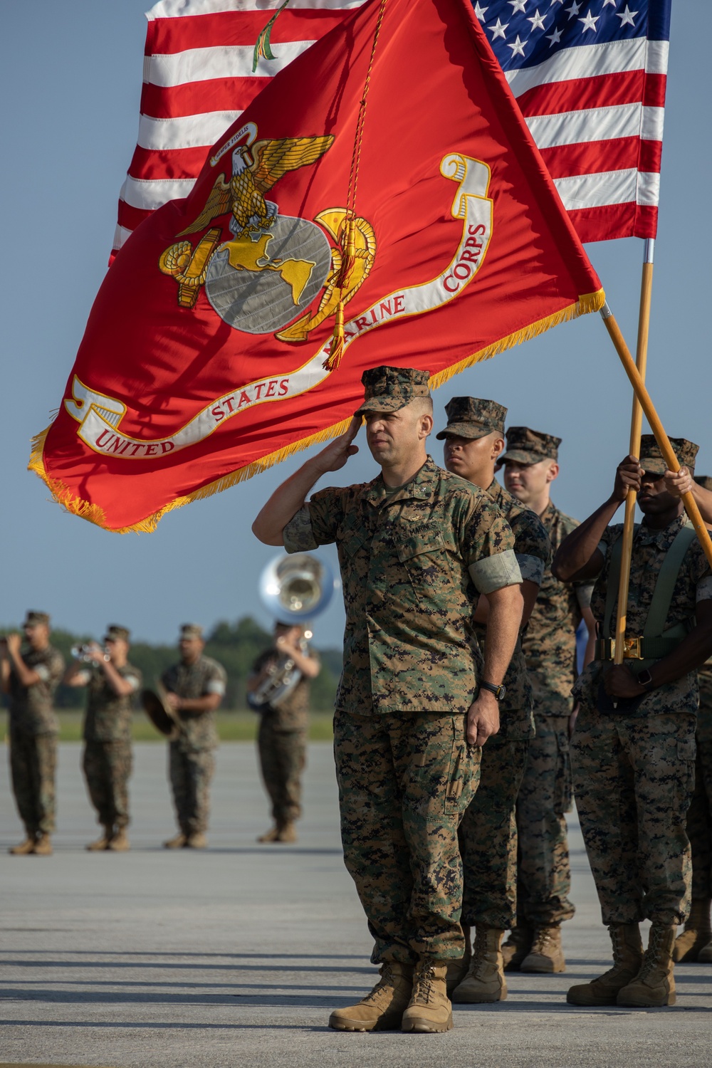 H&amp;HS Change of Command Ceremony