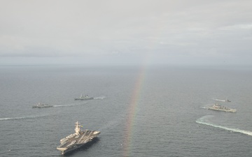 U.S. Navy’s largest aircraft carrier teams with Norway, U.K. militaries for Arctic exercises