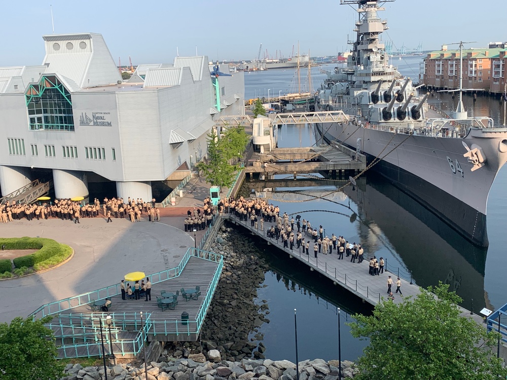 Naval Museum hosts a mass promotion ceremony