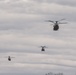 Michigan Army National Guard Chinooks Transport Marines