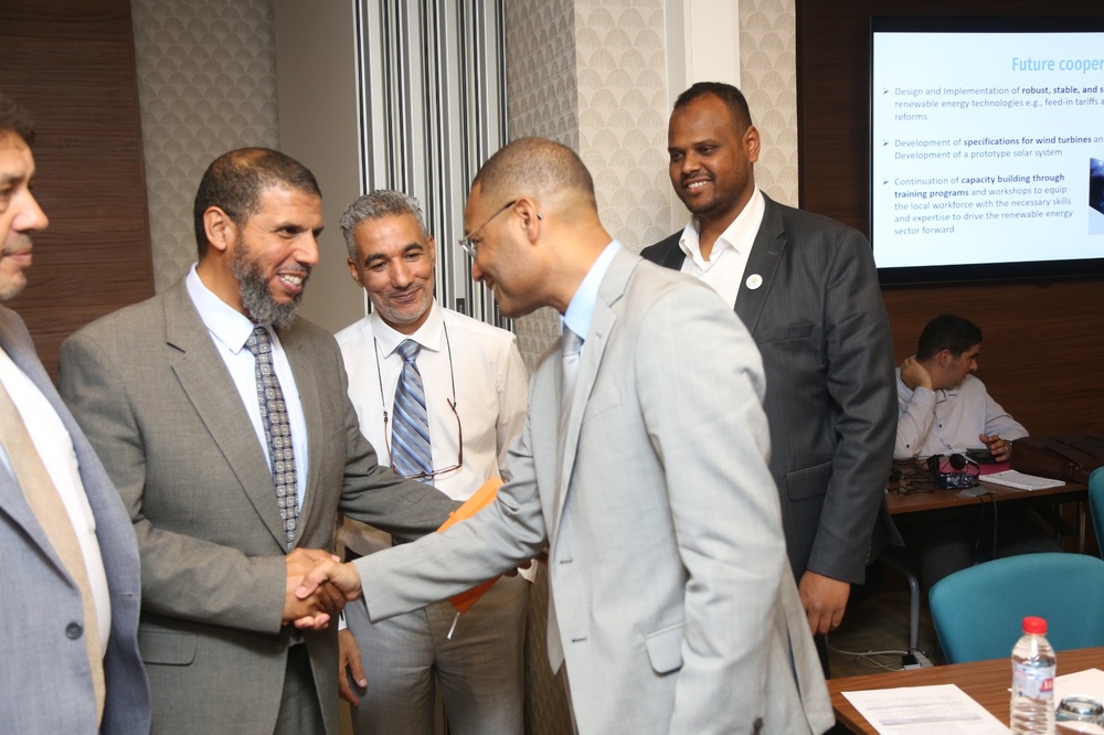 USAID Counselor Clinton White, Acting Assistant Administrator Andrew Plitt, and Chief Digital Democracy and Rights officer Vera Zakem met with representatives from Libya’s General Electric Company and Renewable Energy Authority.