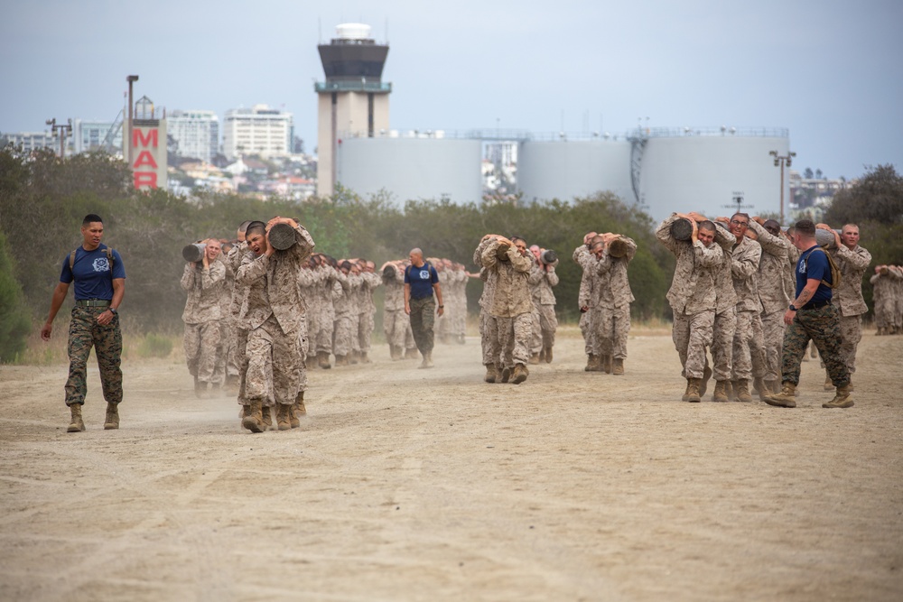 MCRD San Diego Mike Company Log Drills