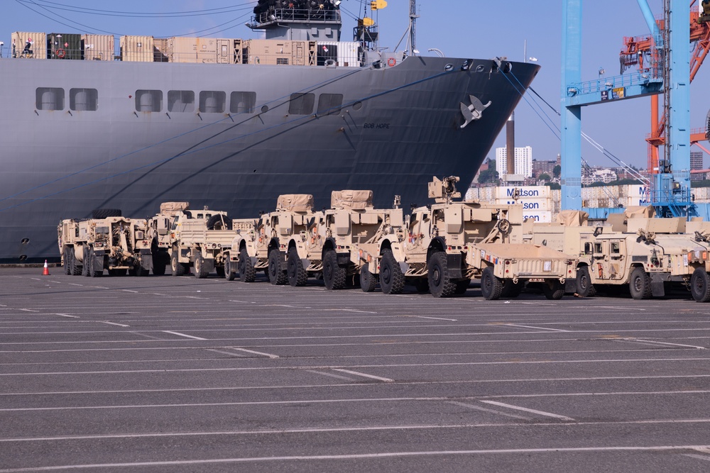 833rd Transportation Battalion Loads Equipment for Deployment in the Pacific