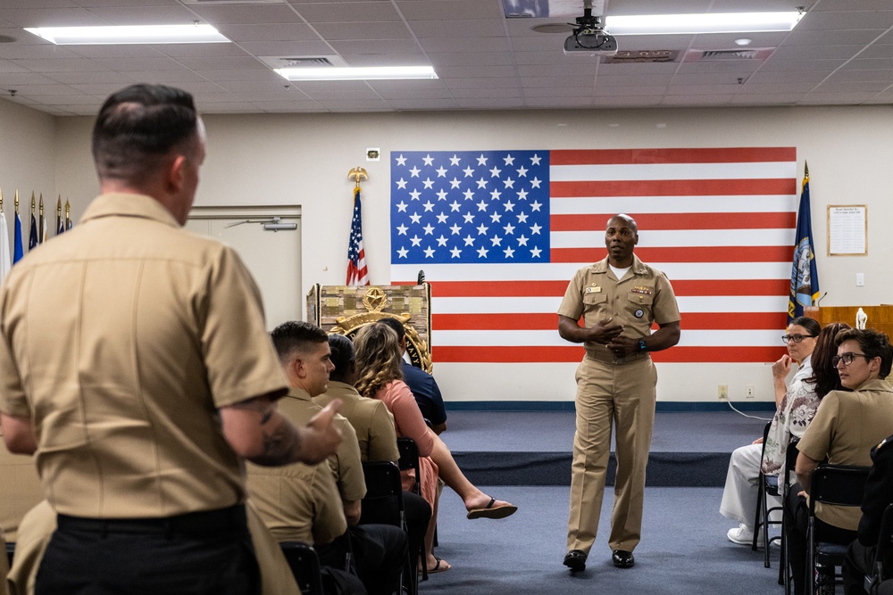 RDML Walker Presents Bakarian Award