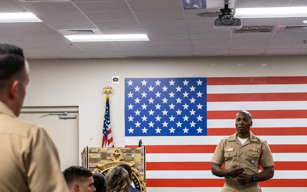 RDML Walker Presents Bakarian Award