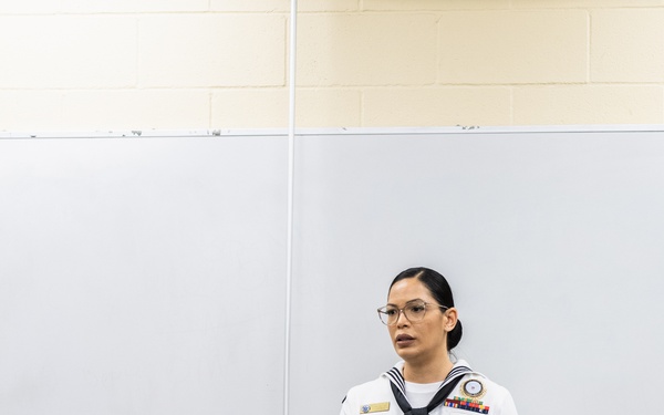 RDML Walker Presents Bakarian Award