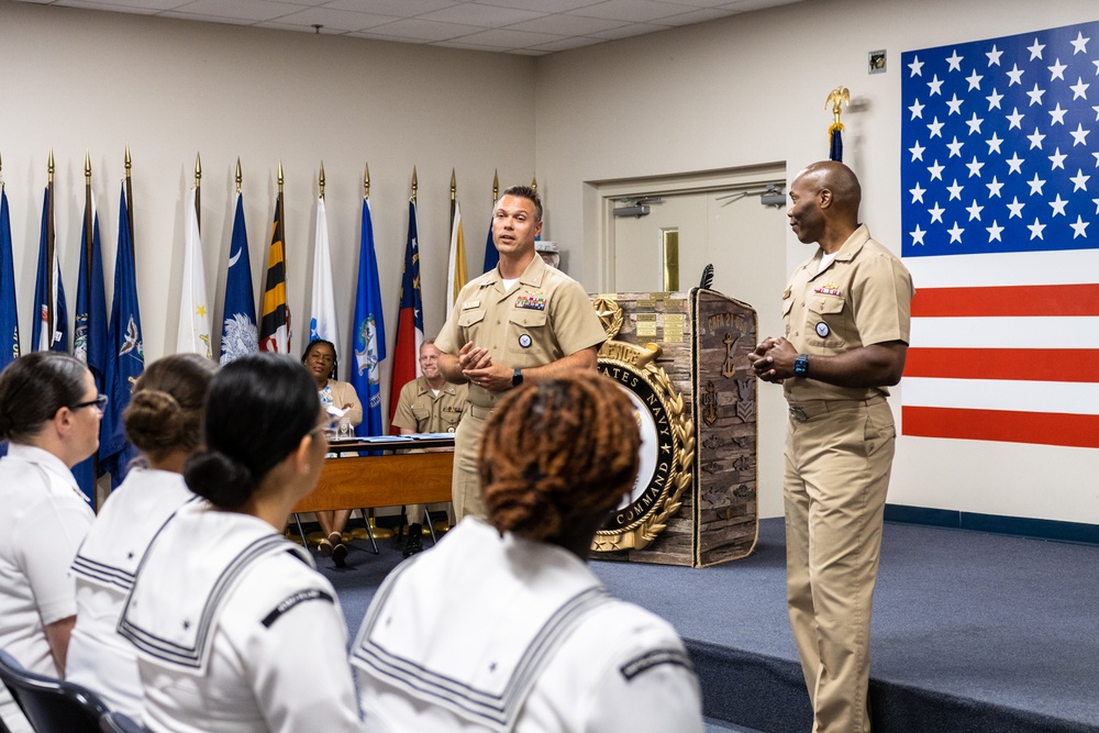 RDML Walker Presents Bakarian Award