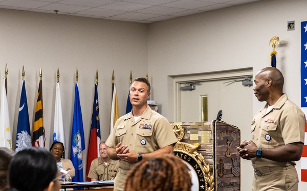 RDML Walker Presents Bakarian Award