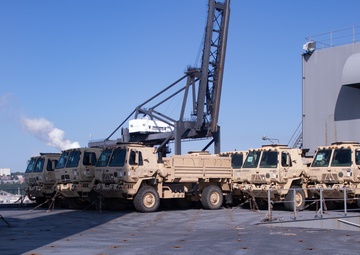 833rd Transportation Battalion Loads Equipment for Deployment in the Pacific