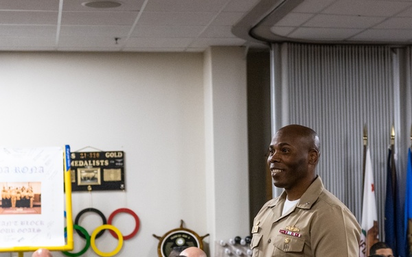 RDML Walker Presents Bakarian Award