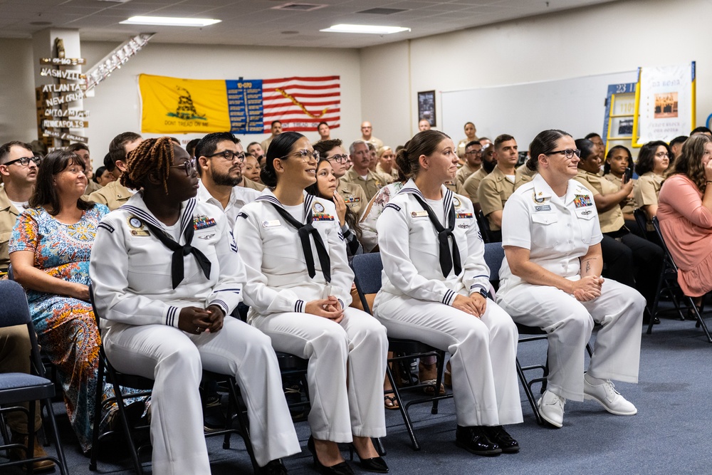 RDML Walker Presents Bakarian Award