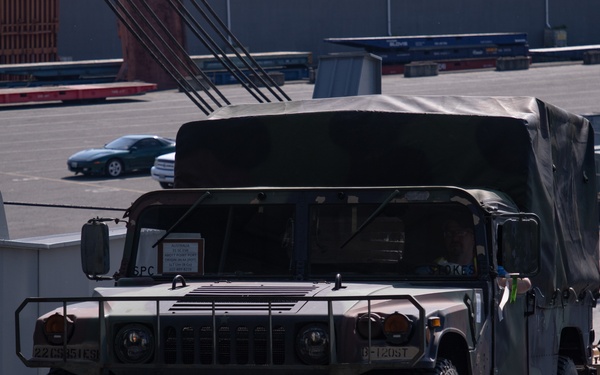 833rd Transportation Battalion Loads Equipment for Deployment in the Pacific