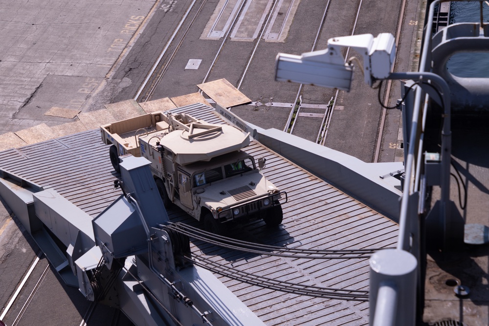 833rd Transportation Battalion Loads Equipment for Deployment in the Pacific