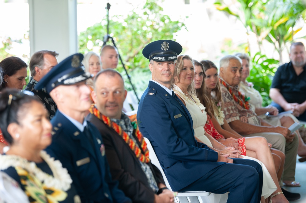 Promotion ceremony for Brig. Gen. Kristof Sills, Hawaii’s assistant adjutant general - air