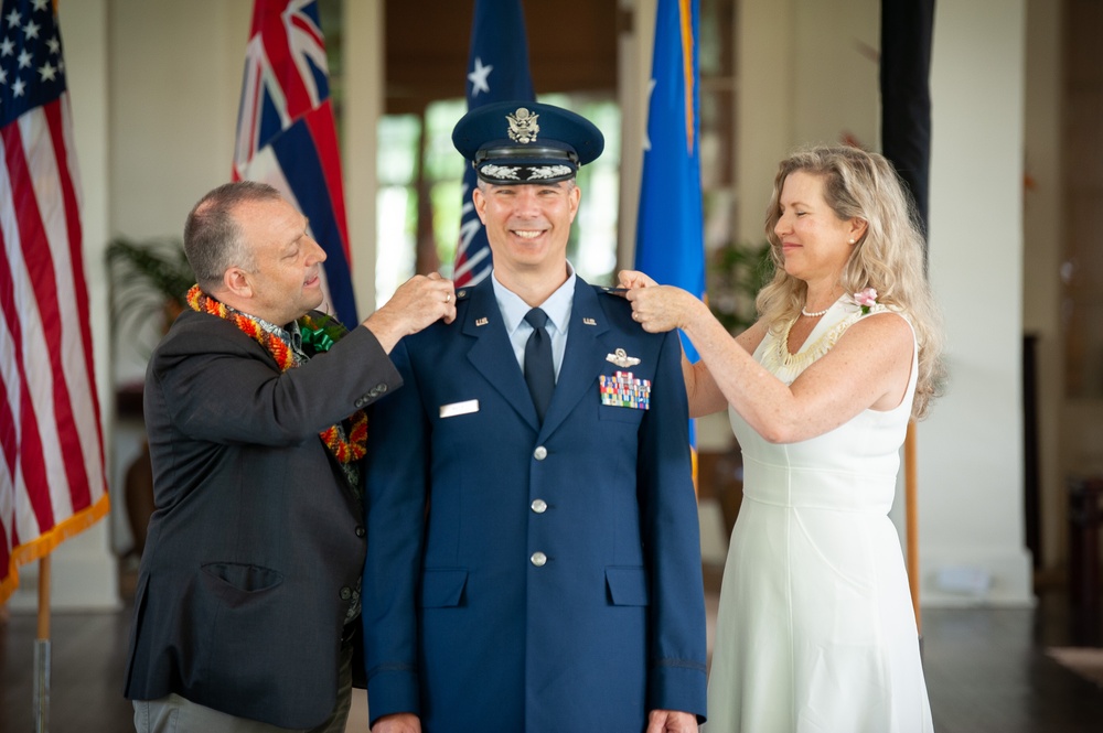 Promotion ceremony for Brig. Gen. Kristof Sills, Hawaii’s assistant adjutant general - air