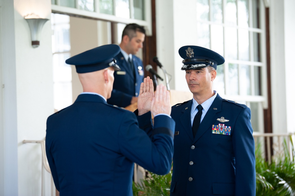 Promotion ceremony for Brig. Gen. Kristof Sills, Hawaii’s assistant adjutant general - air