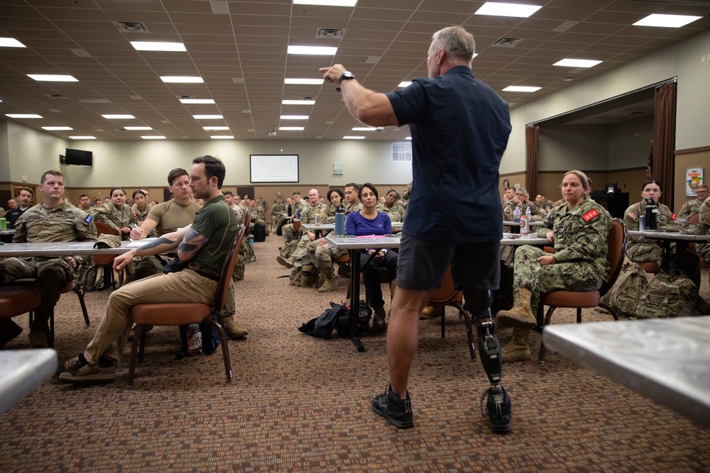 U.S. and international military medical units receive classroom and field training during the Joint Emergency Medicine Exercise (JMEX)