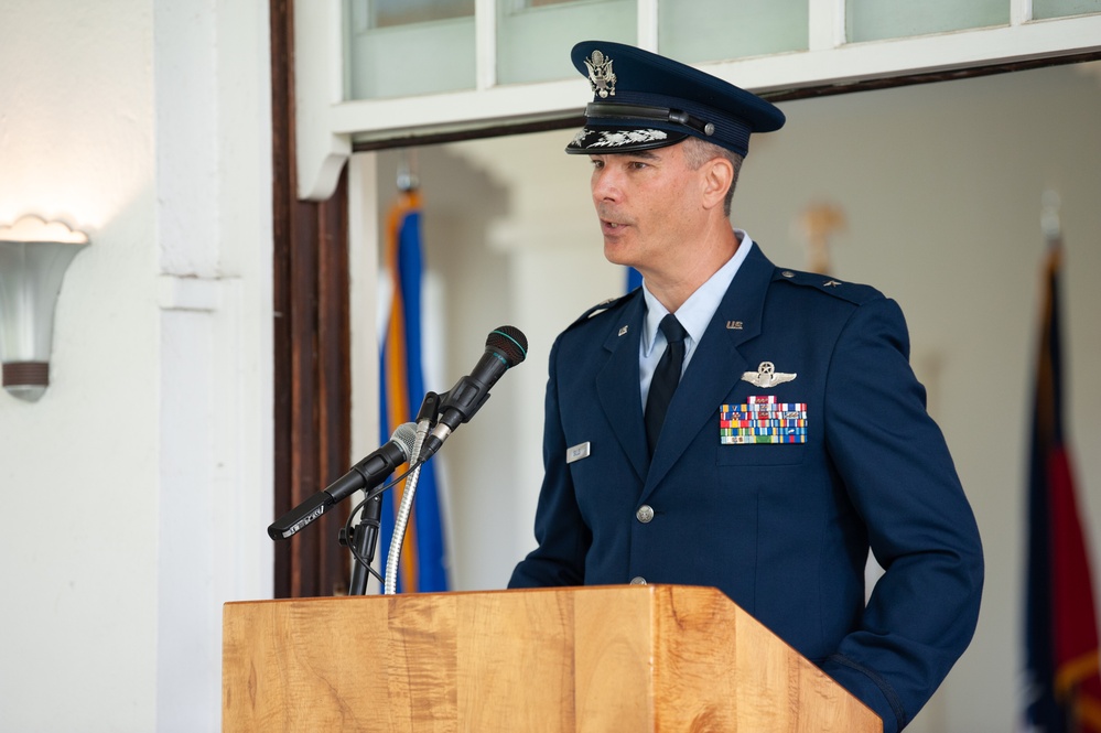 Promotion ceremony for Brig. Gen. Kristof Sills, Hawaii’s assistant adjutant general - air