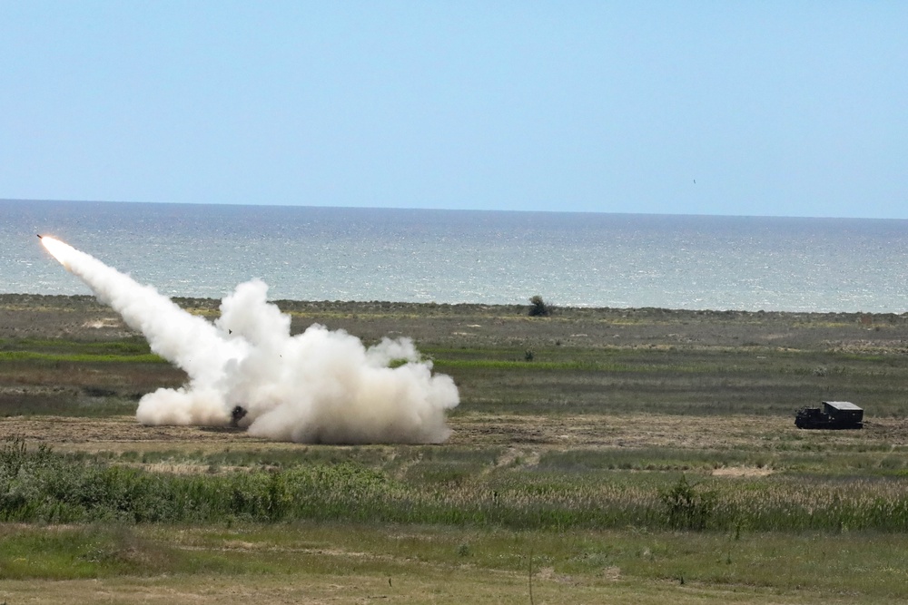 NATO rockets fly from the Black Sea coast in support of Exercise Saber Guardian 23