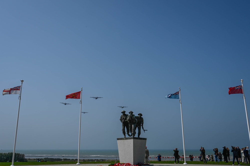 Ramstein C-130s conclude D-Day 79 with flyover at Gold Beach