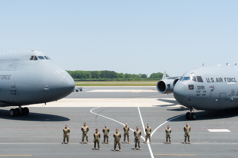 Dover AFB hosts group and squadron photo day