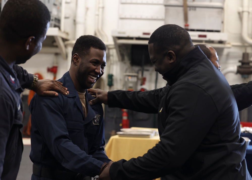USS Bataan Frocking Ceremony
