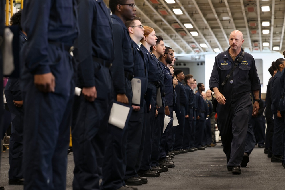 USS Bataan Frocking Ceremony