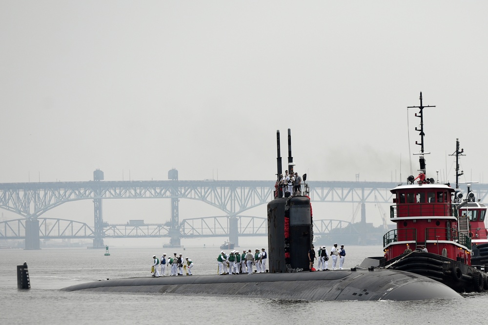 USS San Juan returns from final deployment