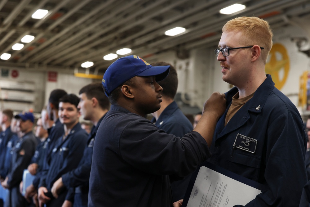 USS Bataan Frocking Ceremony