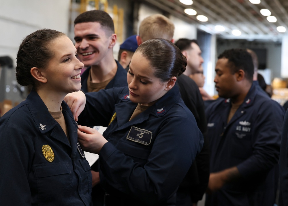 USS Bataan Frocking Ceremony