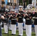 Quantico Marine Band performs on Fox News in New York during Fleet Week