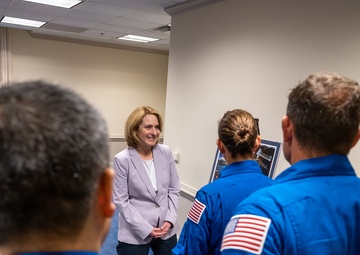Secretary Hicks meets with Astronauts and prospective astronauts