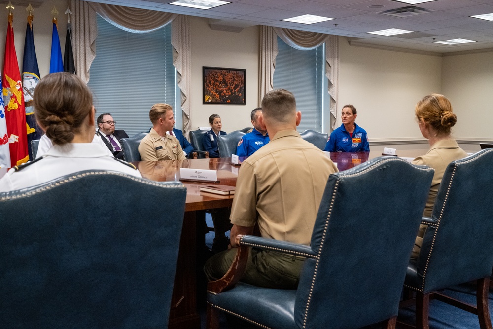 Secretary Hicks meets with Astronauts and prospective astronauts