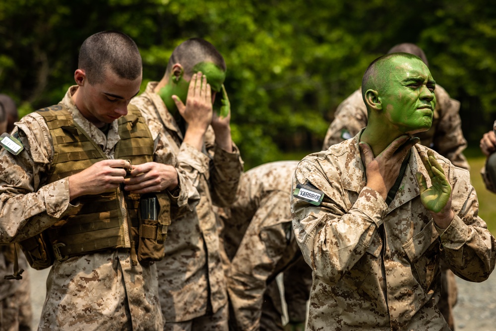 OCS Candidates Conduct the Fire Team Assault Course