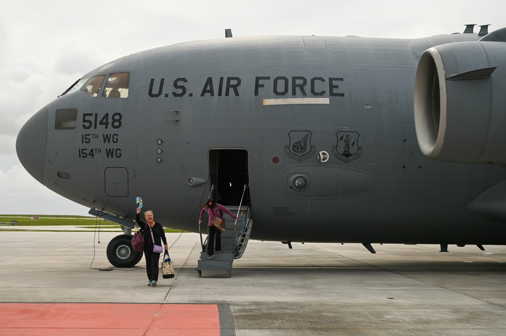 FEMA personnel arrive to Guam to provide Typhoon Mawar assistance