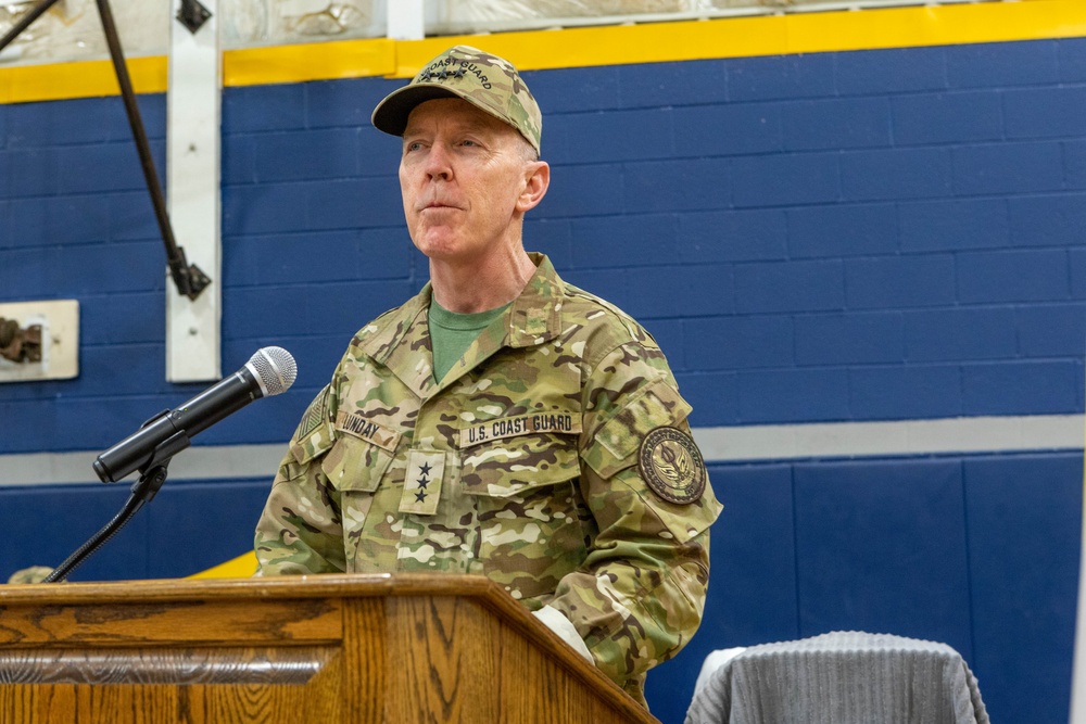 U.S. Coast Guard Maritime Security Response Team East holds change of command