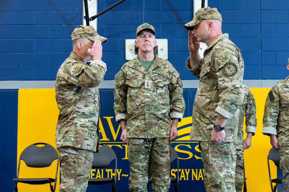 U.S. Coast Guard Maritime Security Response Team East holds change of command