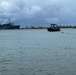 ESL Sailors Conduct Fuel Barge Recovery Inspection