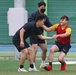 USS Milius (DDG 69) and Republic of Korea Navy Sailors Play Soccer During Busan Port Visit