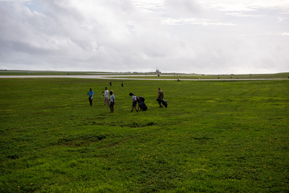 Team Andersen conducts a FOD walk