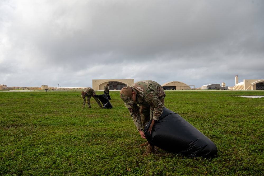 Team Andersen conduct a FOD walk