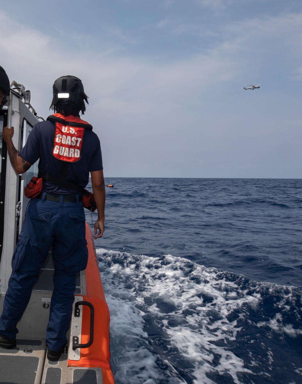 U.S. Coast Guard Cutter Stratton Conducts Search and Rescue Exercises as Part of Trilateral Engagement with Japan and Philippine Coast Guards