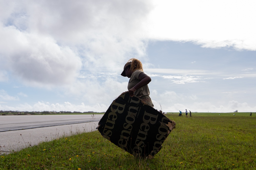 Team Andersen conducts a FOD walk