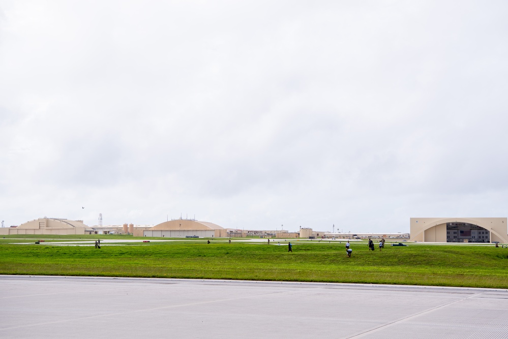 Team Andersen conducts a FOD walk