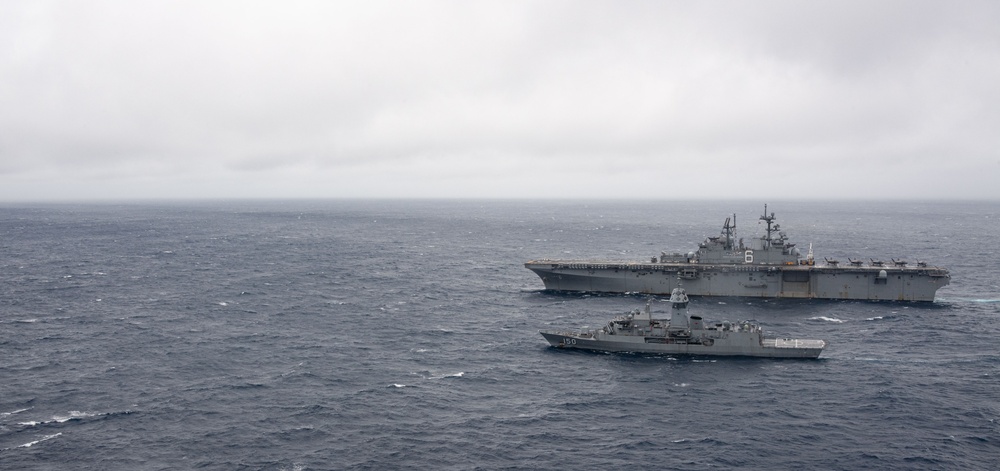 USS America Conducts a Formation Exercise