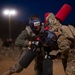 Israeli Defense Force soldier competes in the Pugil Stick event of the 2023 Spc. Hilda I. Clayton Best Combat Camera Competition